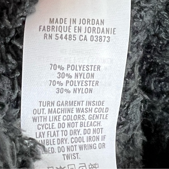 Aerie fuzzy Grey Cozy Knit Sherpa Marshmallow Lounge Pants Size S Straight Leg - Picture 9 of 13